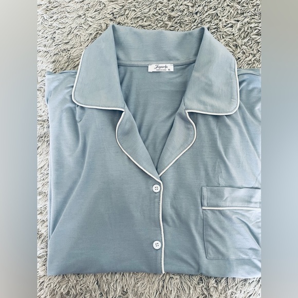 NWT Joyaria Women’s Super soft Button Down Pajamas Long Sleeve Set/Size Medium - Picture 5 of 8